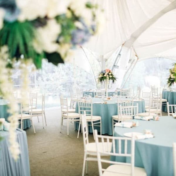 Outdoor tented event